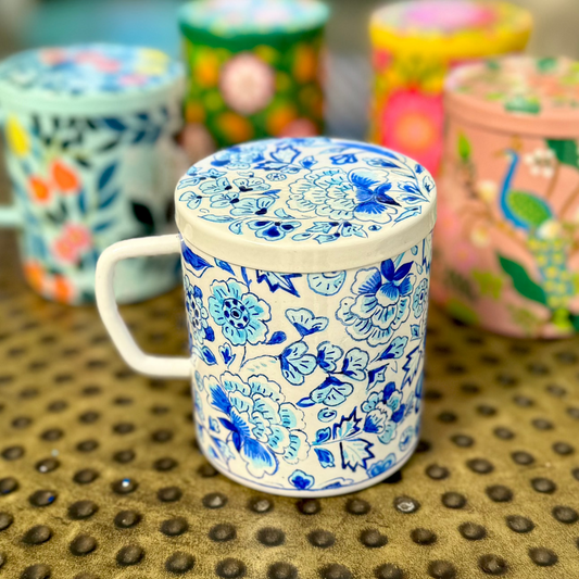 Porcelain Dreams - Hand Painted Double Walled Insulated Mugs